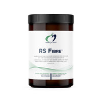 Supplement jar with black lid and RS Fibre label, 300 g