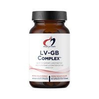 LV-GB Complex veggie capsule supplement bottle, brown glass with black cap