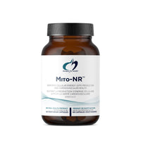 Designs for Health Mito-NR 60 veggie caps bottle with amber jar and black lid