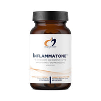 Inflammatone supplement bottle with black cap and brand label, 60 capsules