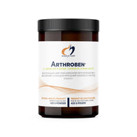 Arthroben® supplement jar with black lid, brown bottle, white label