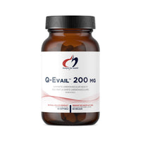 Designs for Health Q-Evail™ 200 mg softgels bottle, front label visible