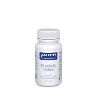 Rhodiola Rosea supplement bottle with white cap, 90 capsules