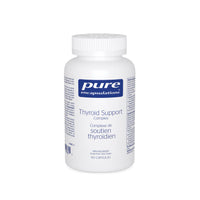 Thyroid Support capsule bottle with white cap and blue label, 60 count