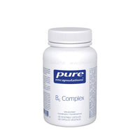B6 Complex supplement bottle with white cap