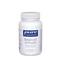 Balanced Immune dietary supplement bottle with white cap, 60 capsules