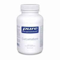 Pure Encapsulations CurcumaSorb veggie capsules bottle with white cap, front label