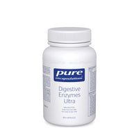 White Pure Encapsulations digestive enzymes Ultra supplement bottle, 180 capsules