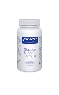 Pure Encapsulations Glucose Support Formula bottle, white plastic cap, 60 capsules