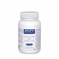 Hair, Skin & Nails supplement bottle with white cap, 60 capsules