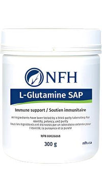NFH L-Glutamine SAP supplement tub, 300 g
