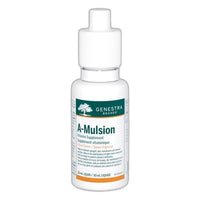 Genestra A-Mulsion skincare bottle with white screw cap and label