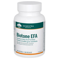 Biotone EFA softgels bottle with white cap and green label, 100 softgels