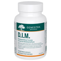 Genestra D.I.M. veggie capsules bottle with white cap and green label