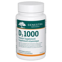 Vitamin D3 1000 veggie capsules supplement bottle with white cap and front label.