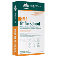 Genestra HMF Fit for School chewable vitamin and probiotic tablet box, 30 tabs