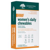 Genestra HMF women’s daily chewables supplement box, 30 chewable tablets.