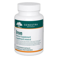 Mineral supplement veggie capsule bottle with white cap and green-and-orange label