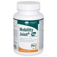 Genestra Mobility Joint Plus NEM dietary supplement bottle, 90 vegetarian capsules