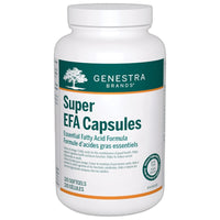 GENESTRA Super EFA Capsules supplement bottle with label and 120 softgels
