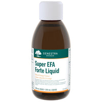 Genestra Super EFA Forte liquid bottle, brown with white cap