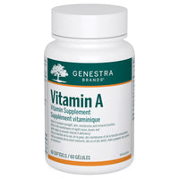 Vitamin A supplement bottle, 60 softgels