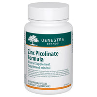 Zinc picolinate mineral supplement bottle with green and white label