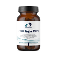 Twice Daily Multi with Boron veggie capsule bottle, 120 vegetarian capsules