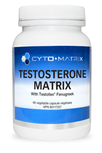 Testosterone Matrix veggie capsule bottle, CYTO-MATRIX label, 90 capsules