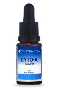 Cyto-Matrix Cyto-A 10,000IU drops bottle with dropper, amber glass, 15 ml