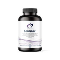 Sensitol 120 veggie caps bottle with black cap and white label