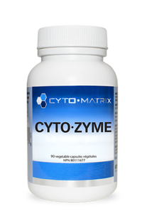 Veggie supplement bottle with white CYTO-MATRIX CYTO-ZYME label, 90 capsules