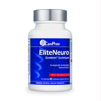 CanPrev EliteNeuro vegetable caps bottle with blue label, silver cap