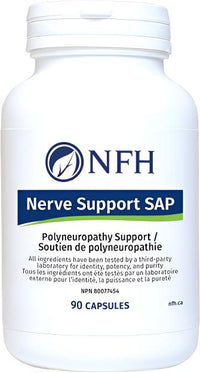 NFH Nerve Support SAP supplement bottle, 90 capsules
