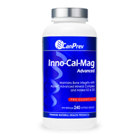 CanPrev Inno-Cal-Mag Advanced supplement bottle, 240 softgels, blue label