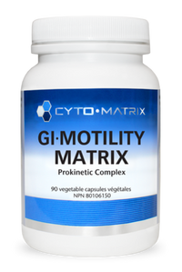 CYTO-MATRIX GI-Motility Matrix bottle with blue label, 90 veggie capsules