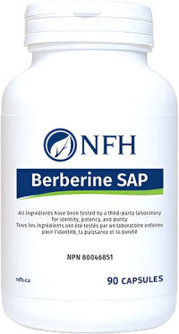 NFH Berberine SAP supplement bottle with 90 capsules label