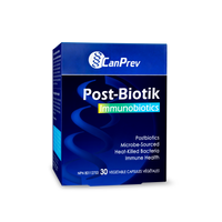 CanPrev Post-Biotik Immunobiotics 30 veggie capsules box, blue with label