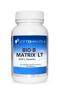 Cyto-Matrix Bio-B Matrix LT supplement bottle with blue label, 60 veggie capsules